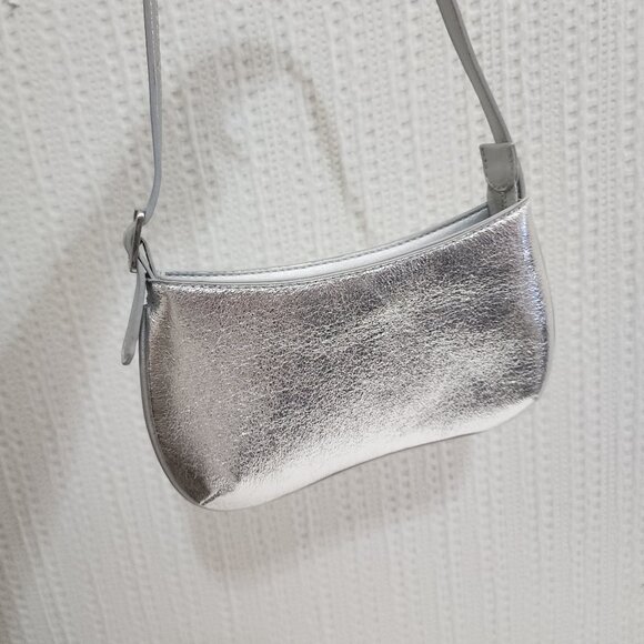 Anthropologie Mali + Lili Imani Metallic Shoulder Bag Purse - Picture 4 of 14